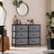Sorbus 6 Drawers Dresser- Storage Unit with Steel Frame, Wood Top, Fabric Bins - for Bedroom, Closet, Office and more